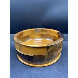 Vintage Hand Carved Wooden Fruit Bowl Trinket Dish Honduras